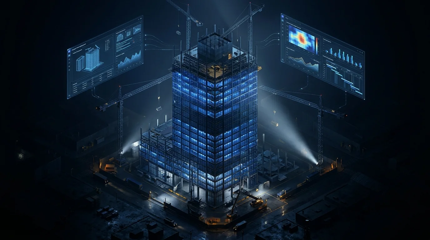 3D construction command center with SA100 project intelligence